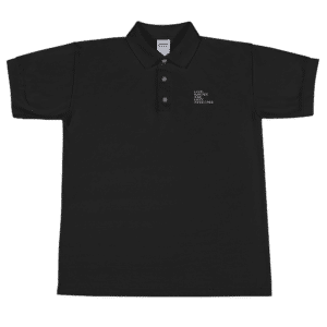 Classic Polo Shirt Black Front 60c180cd6ea57