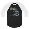 Unisex 34 Sleeve Raglan Shirt Black White Front 60bfd0ea5c343
