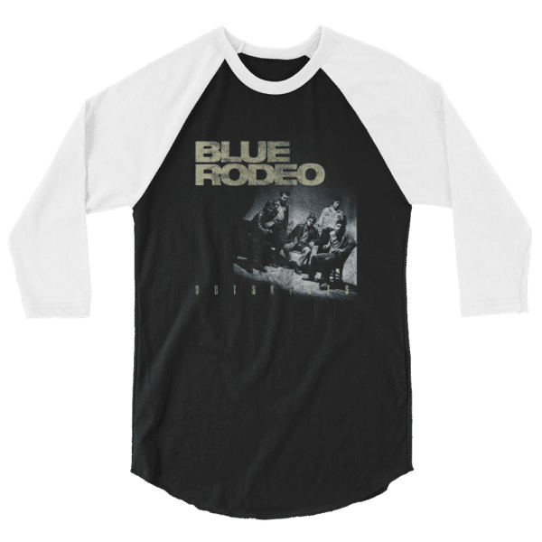 Unisex 34 Sleeve Raglan Shirt Black White Front 60bfd0ea5c343