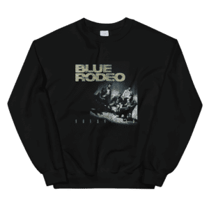 Unisex Crew Neck Sweatshirt Black Front 60c17fbd08590