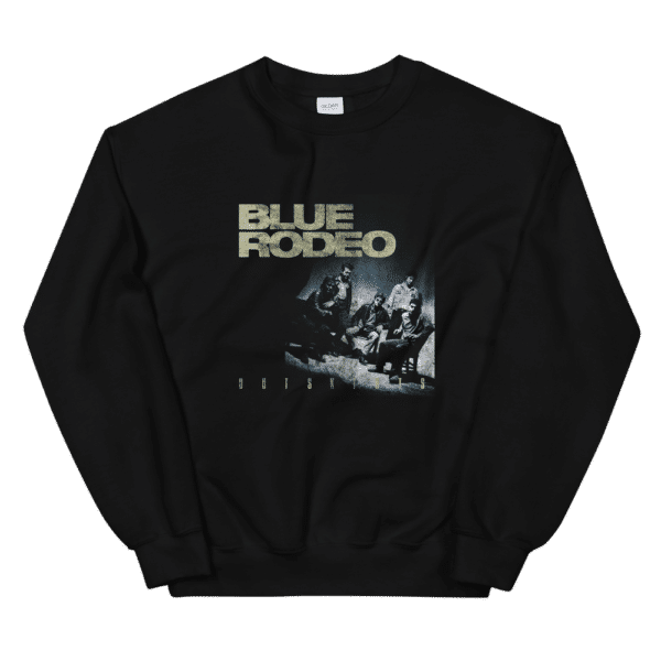 Unisex Crew Neck Sweatshirt Black Front 60c17fbd08590