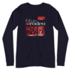 Unisex Long Sleeve Tee Navy Front 60bfcdd16b97e