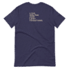 Unisex Premium T Shirt Heather Midnight Navy Back 60bfc0fd6b6cd