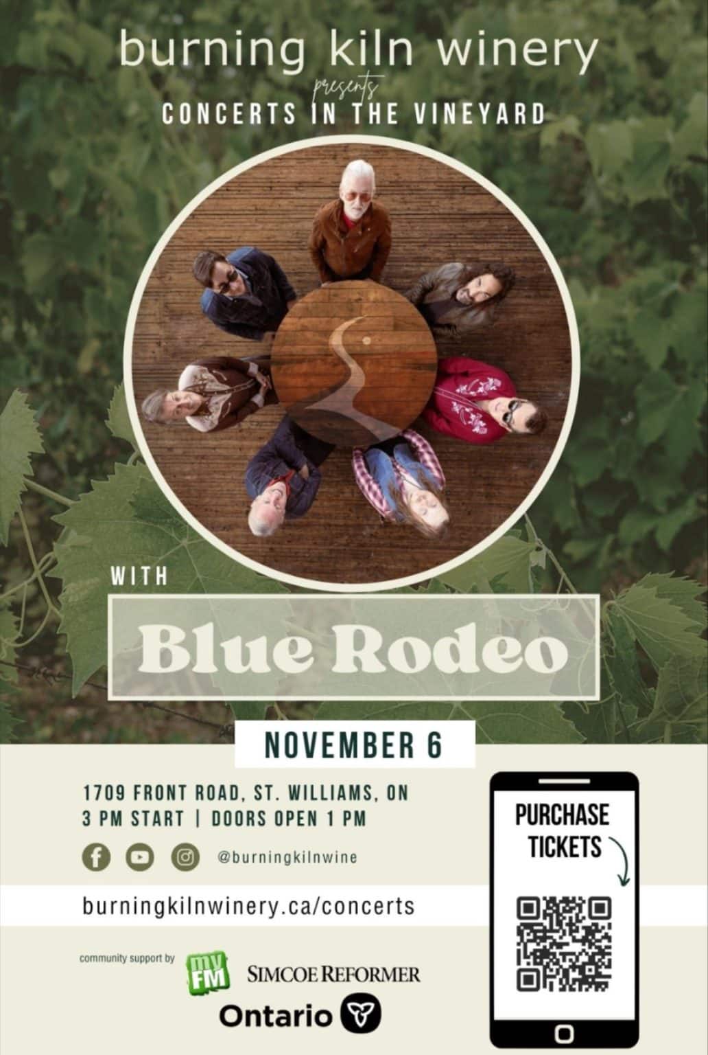 Show Announced at Burning Kiln Winery!